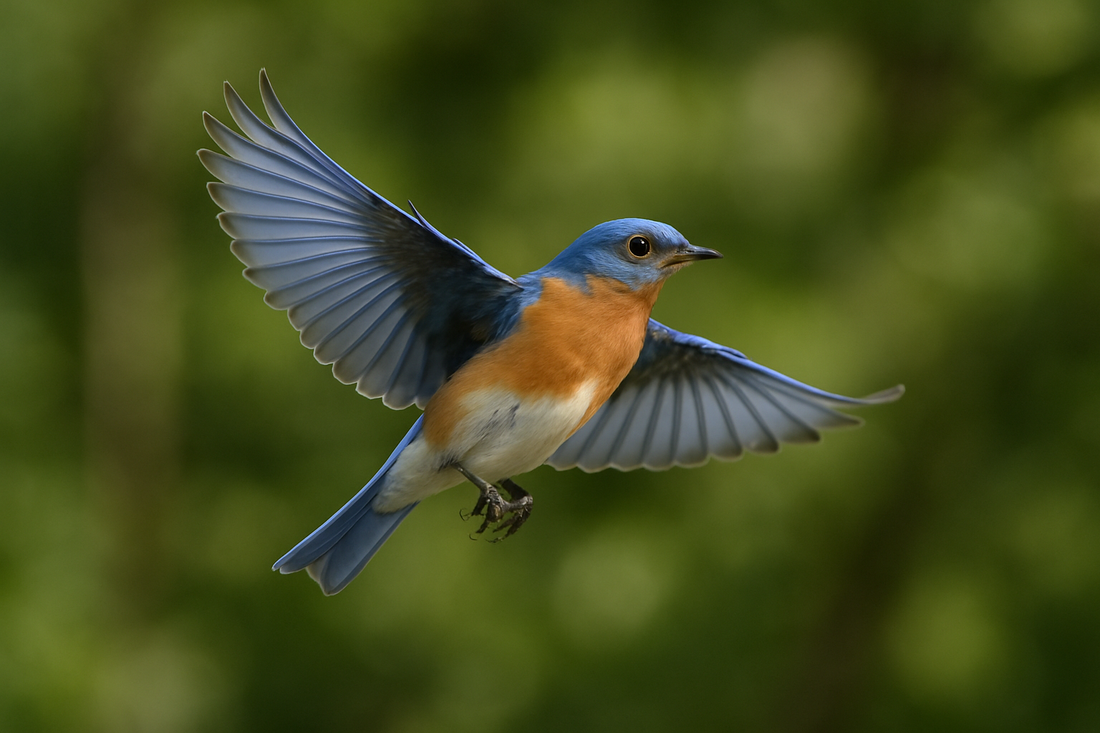 Attract Bluebirds: Solar Wooden Feeder & Nesting House